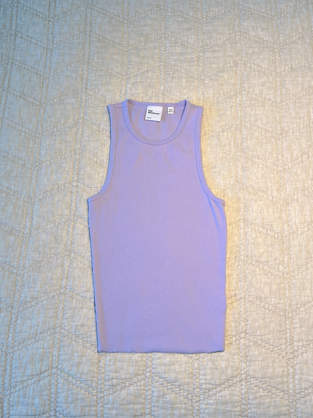 Aritzia Purple TNA HomeStretch Ribbed Tank